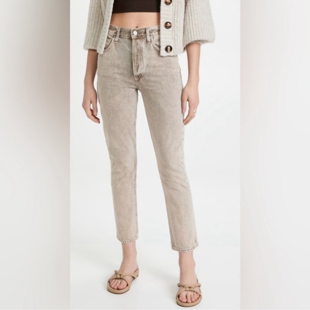 Citizens of Humanity Jolene Jolene Jeans Gray Denim High Rise Straight Size 31